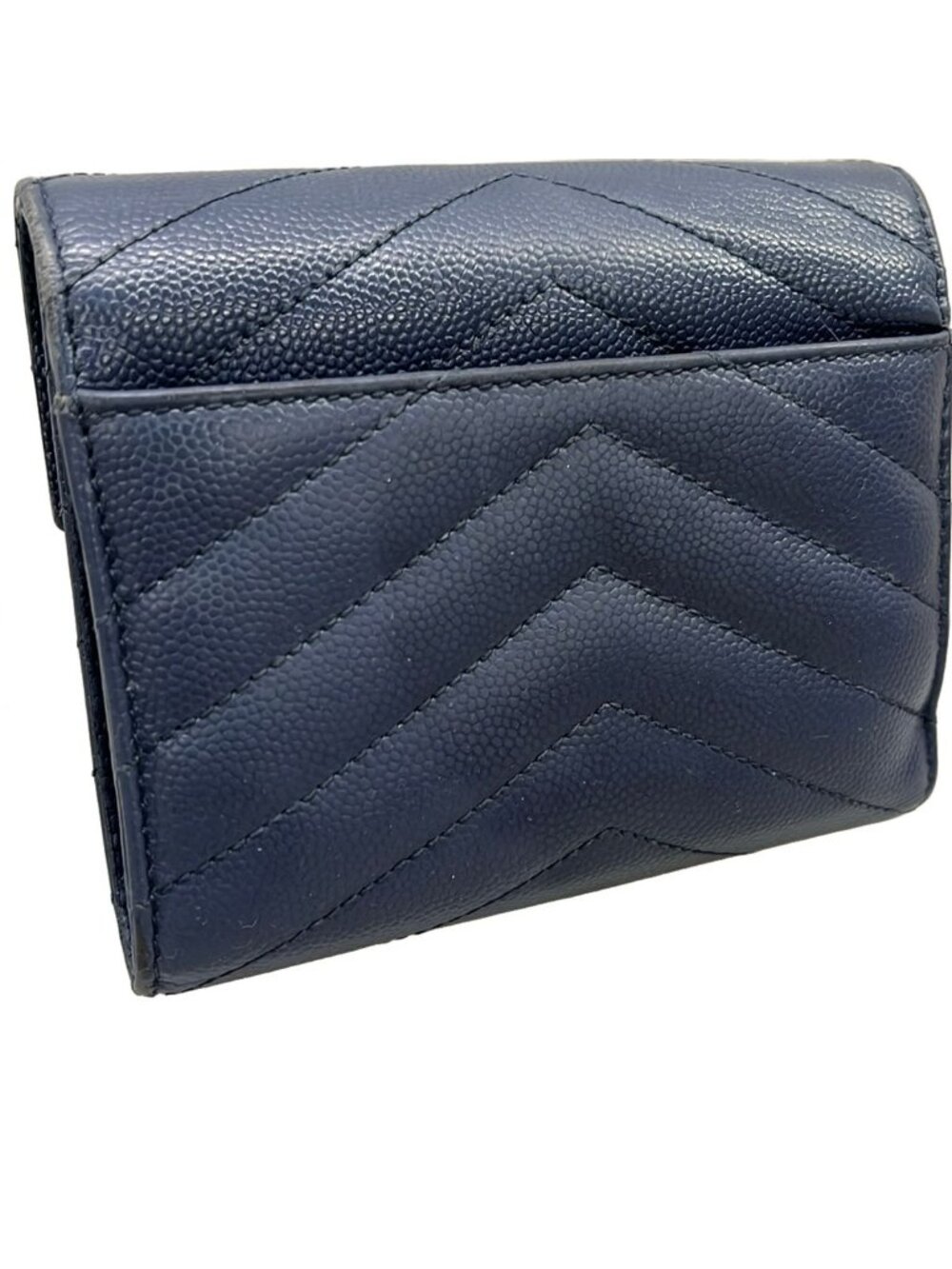Saint Laurent Paris Navy Leather Wallet - Picture 9 of 9